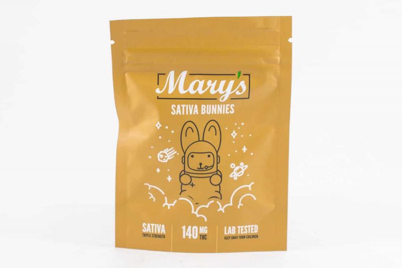 marys triple strength sativa bunnies 140mg 1