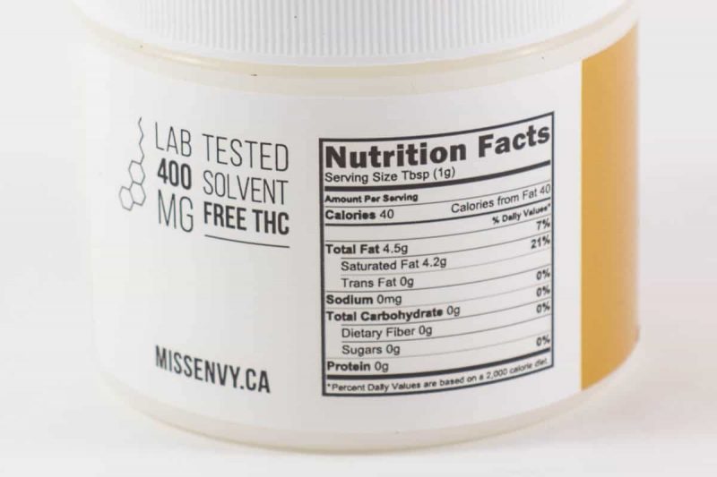 miss envy thc coconut oil 400mg 3
