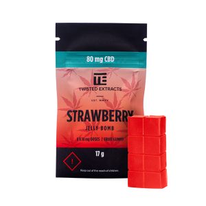 Twisted Extracts CBD Jelly Bomb - Strawberry 80mg CBD